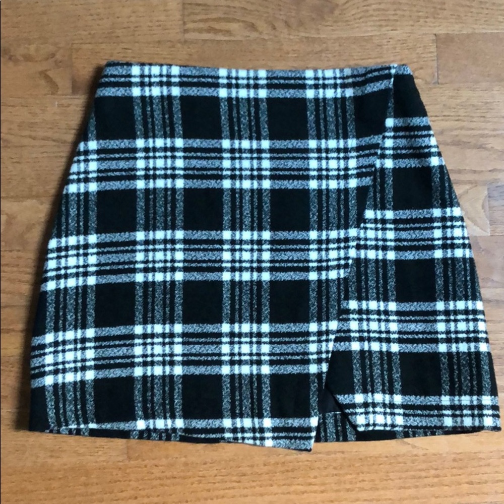 Abercrombie & Fitch Wool Plaid Mini Skirt